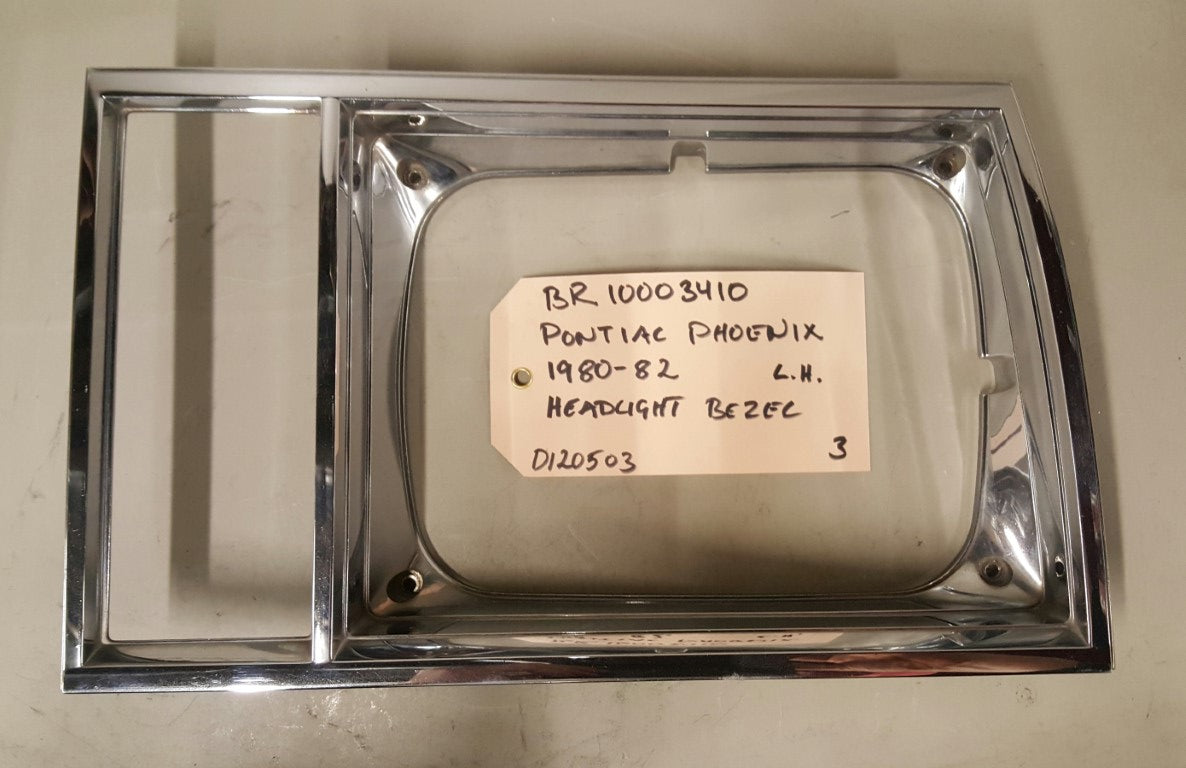 1980-82 Pontiac Phoenix Headlight Bezel LH - BR10003410
