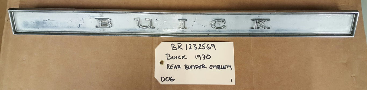 1970 Buick Rear Bumper Emblem - BR1232569