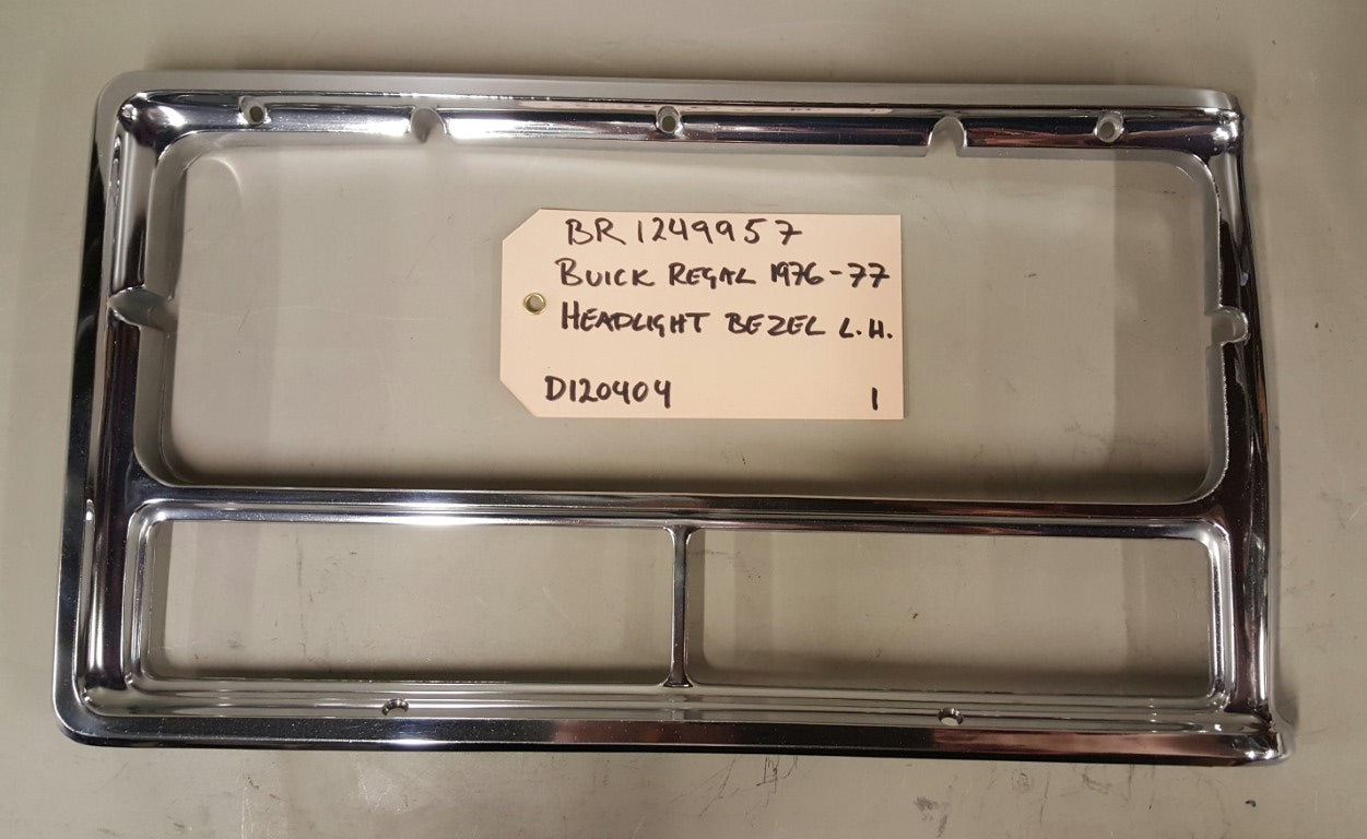 1976-77 Buick Regal Headlight Bezel LH - BR1249957