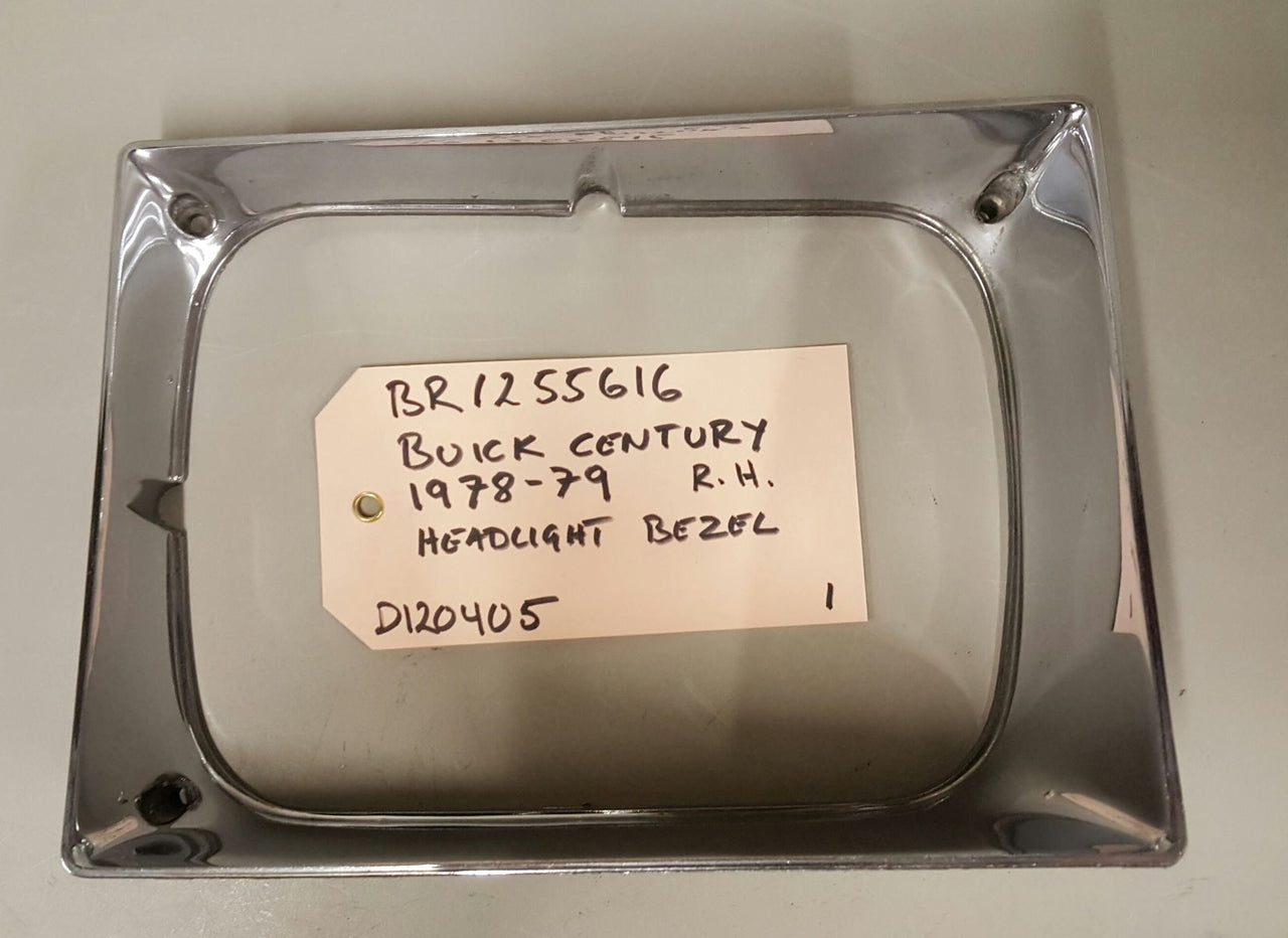 1978-79 Buick Century Headlight Bezel RH - BR1255616