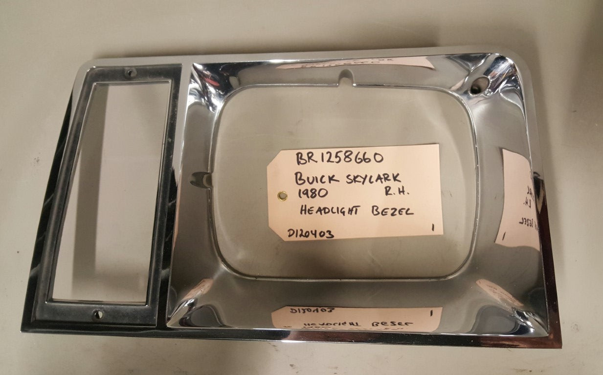 1980 Buick Skylark Headlight Bezel RH - BR1258660