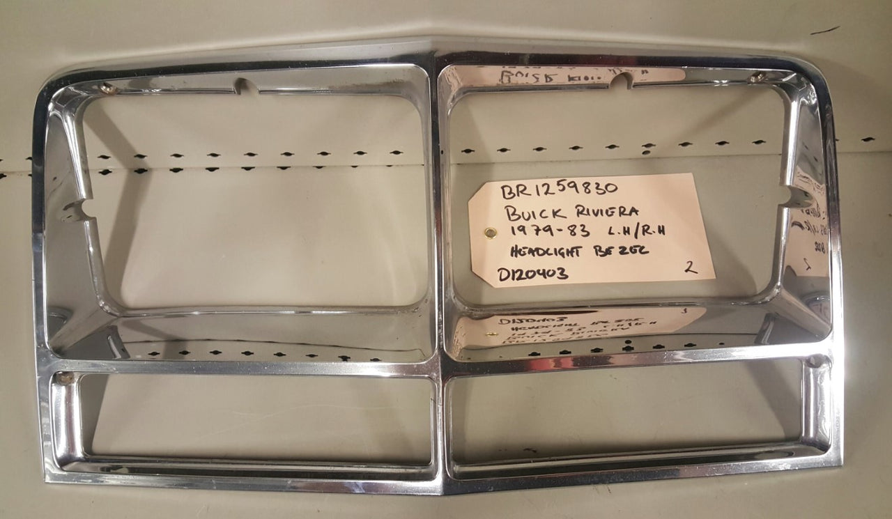 1979-83 Buick Riviera Headlight Bezel LH/RH - BR1259830
