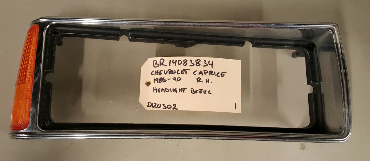 1986-90 Chevrolet Caprice Headlight Bezel - BR14083834