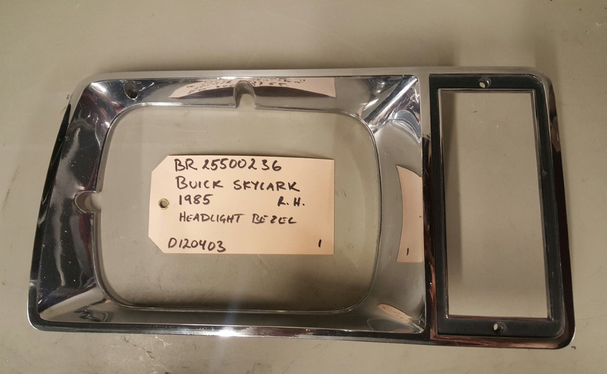 1985 Buick Skylark Headlight Bezel RH - BR25500236
