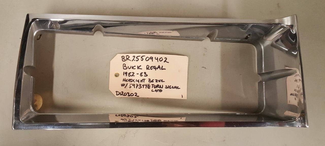 1982-83 Buick Regal Headlight Bezel RH - BR25509402