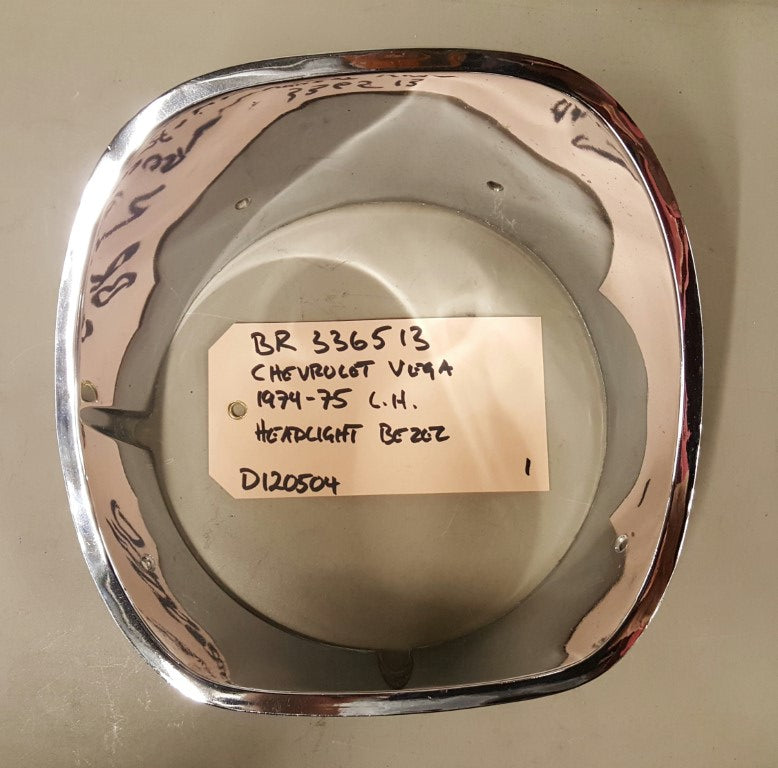 1974-75 Chevrolet Vega Headlight Bezel LH - BR336513