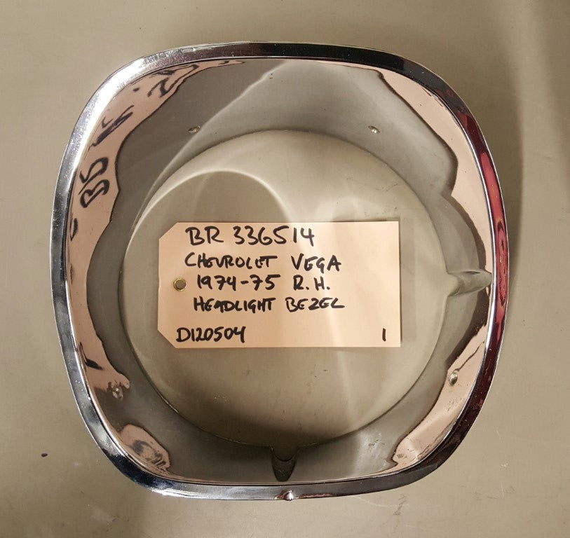 1974-75 Chevrolet Vega Headlight Bezel RH - BR336514