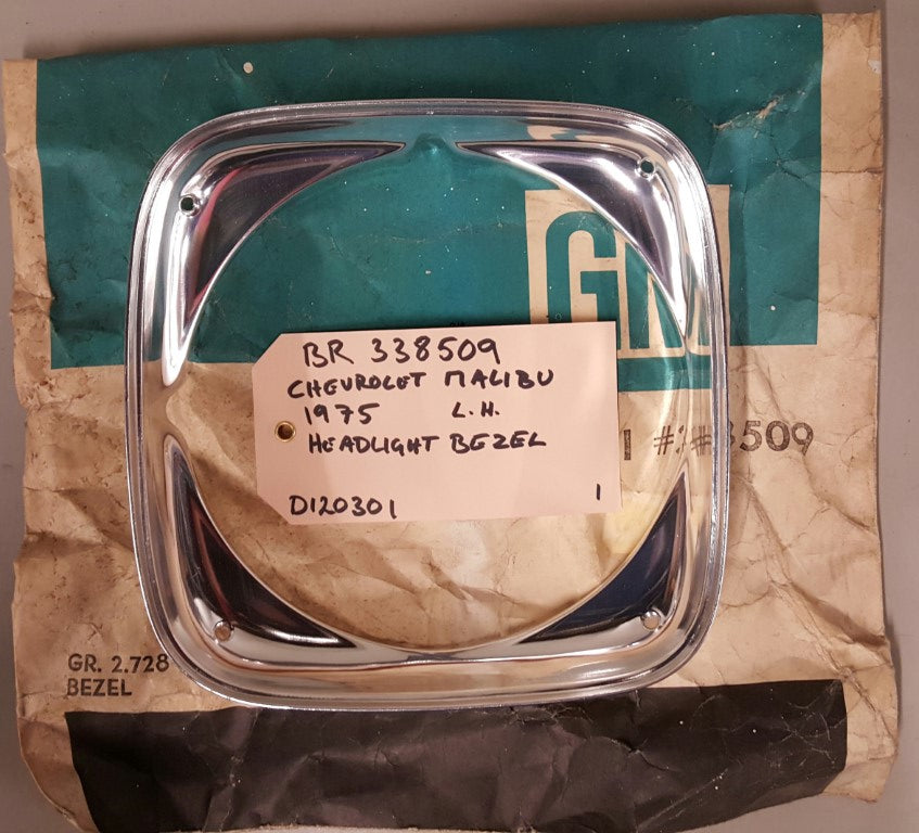 1975 Chevrolet Malibu Headlight Bezel LH - BR338509