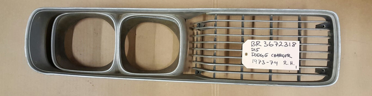1973-74 Dodge Charger Grille RH - BR3672318