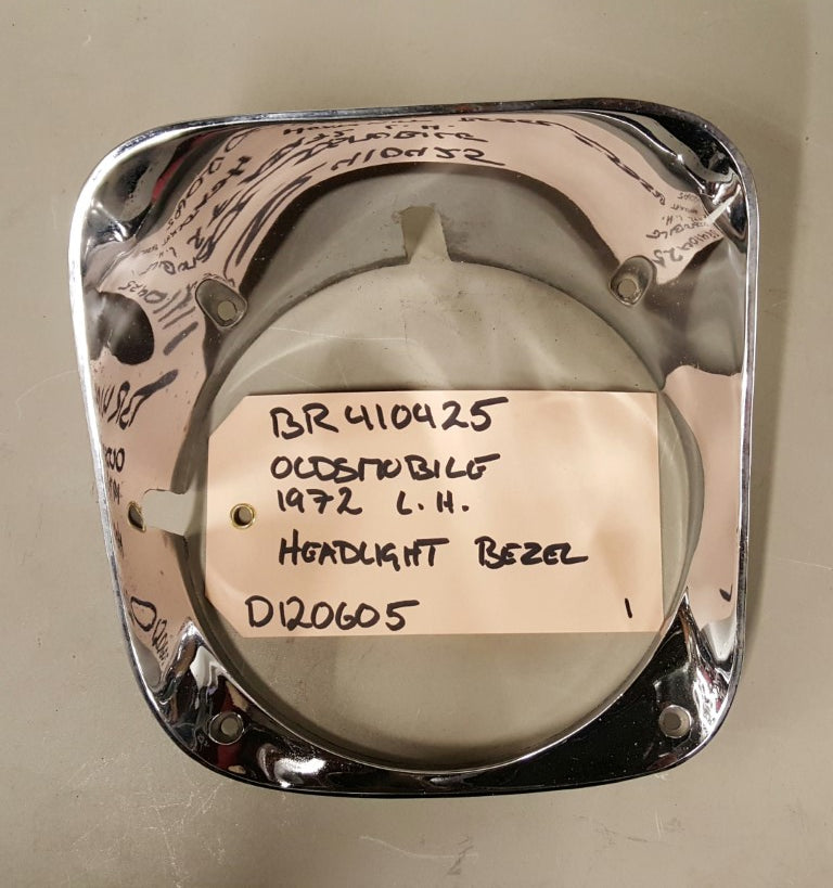 1972 Oldsmobile Headlight Bezel LH - BR410425