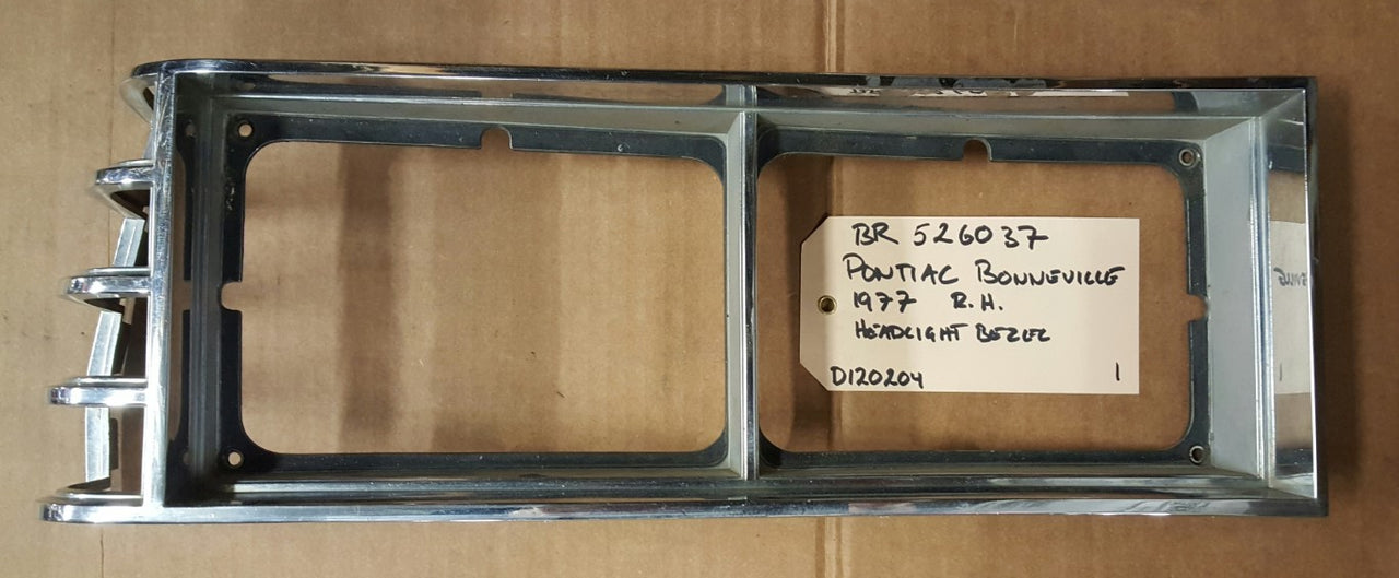 1977 Pontiac Bonneville Headlight Bezel RH - BR526037