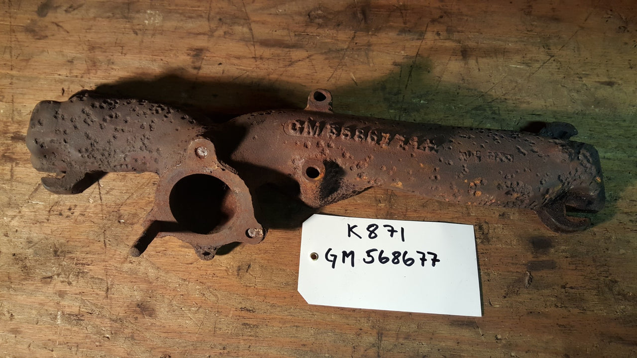 1957-58 Oldsmobile 371 Exhaust manifold RH - BR568677