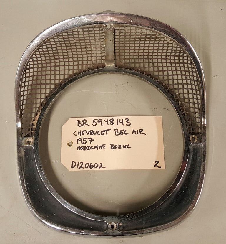 1957 Chevrolet Bel Air Headlight Bezel - BR5948143