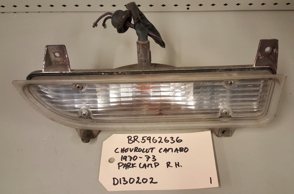 1970-73 Chevrolet Camaro Park Lamp RH - BR5962636