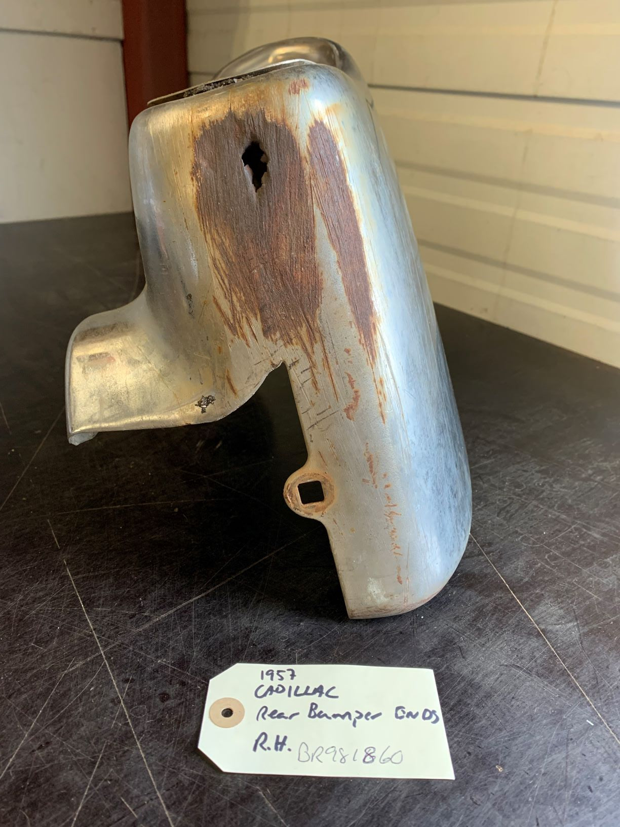 1957 Cadillac Rear Bumper Ends RH - BR981860