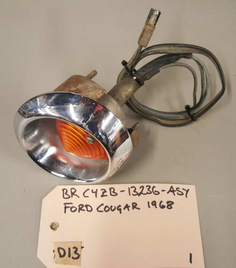 1968 Ford Cougar Front Parking & Turn Signal Lamp - BRC4ZB-13236-ASY