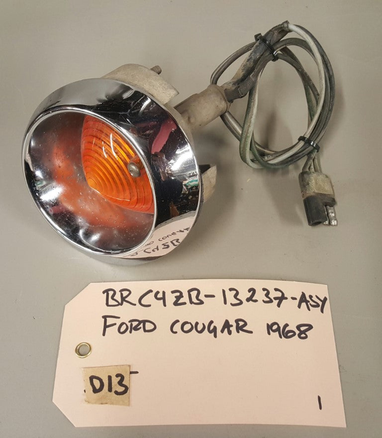 1968 Ford Cougar Front Parking & Turn Signal Lamp - BRC4ZB-13237-ASY