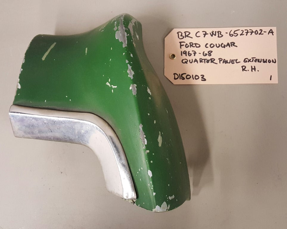 1967-68 Ford Cougar Quarterpanel Extension RH - BRC7WB-6527702-A