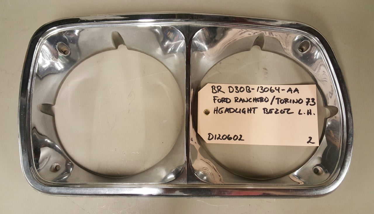 1973 Ford Ranchero/Torino Headlight Bezel LH - BRD30B-13064-AA