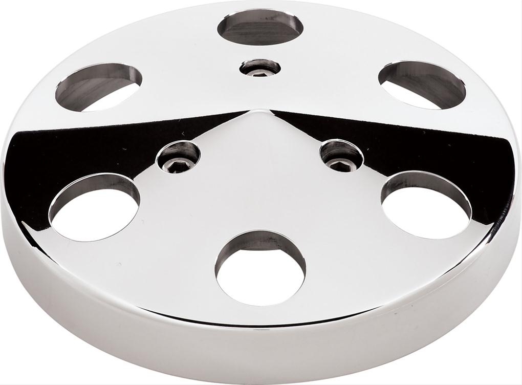 Pulley Cover, Air Conditioner Clutch, Polished Alu - BSP87120