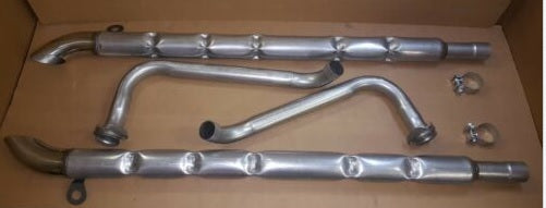Corvette C2 style sidepipes kit W/fiberglass cover - C3EXT