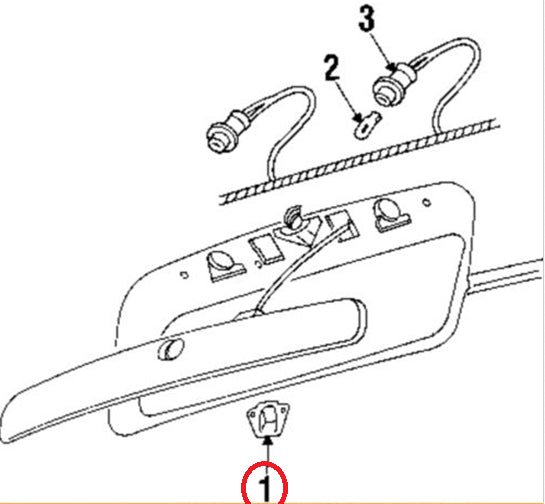 Licence lamp l/r - CHR4857322AC