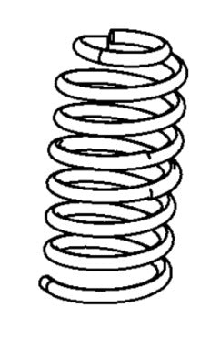 Coilspring RH frt. 07-18 Wrangler 2,8L (ZTH) - CHR52126517AC