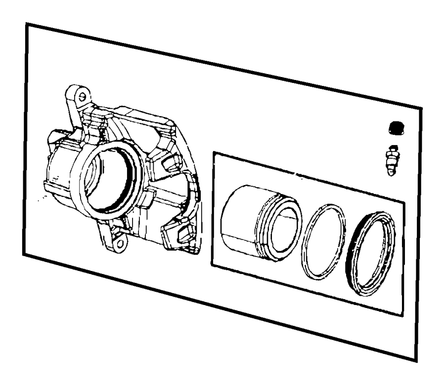 Caliper RH Frt. 09-14 Wrangler  - CHR68044863AA