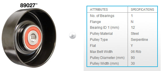 Idler pulley - DAY89027