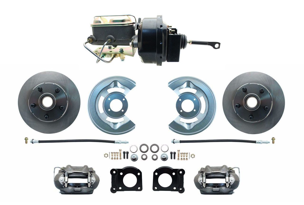 Front disc brake kit mustang 64.5-69 W/PB booster - DBK6469-FD-250