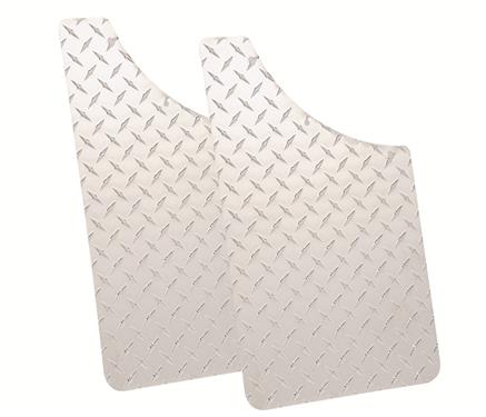 Mud Flap Dee Zee 11x19" Diamond plate alu pair - DEE1808