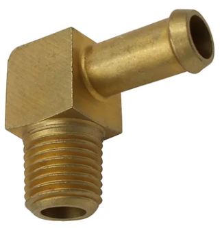 Fuel Fitting 1/4 NPT x 5/16 Hose End Elbow - EDE831450