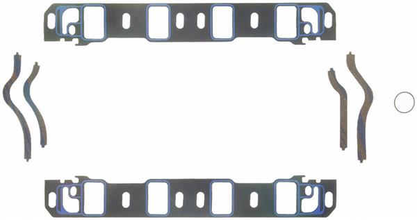 Intake manifold set Ford SB 2,1inX1,28in port size - FEL1262