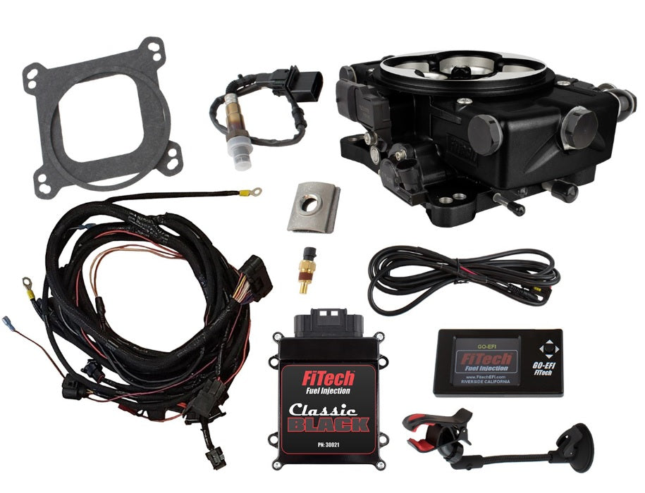 FiTech Go EFI classic black 550HP system - FI30021