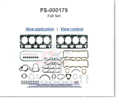 Gasket set Chevrolet 6,2 82-93 ( C,J,X ) - FS-000179