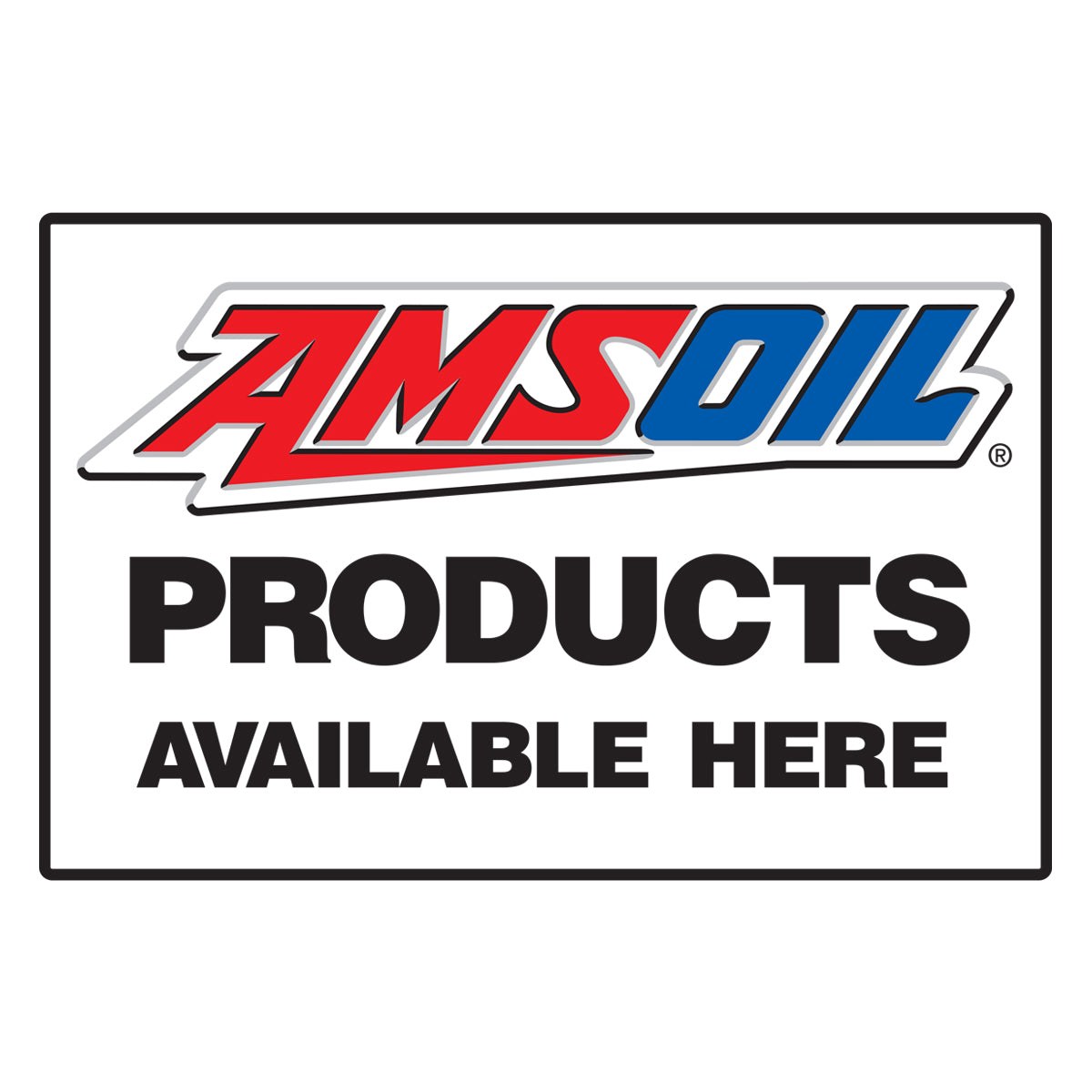AMSOIL Sticker 23''x15'' Amsoil Here - G3780