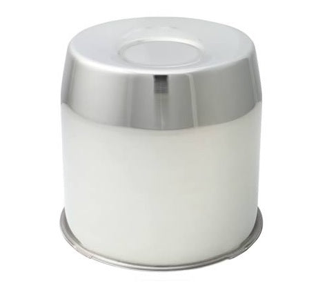 Hub cap 8-bolt 131mm st.steel closed - GOHC211SS