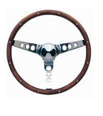 Steering wheel classic 15in wood grip - GR201