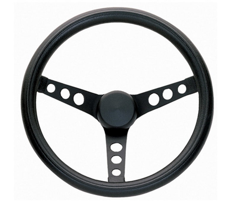 Steering wheel Grant 13-1/2 black center 3-spoke - GR338