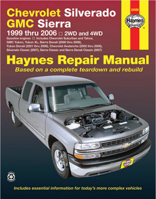 Chevrolet Silv/tahoe/sub 99-06 repair manual - HAY24066
