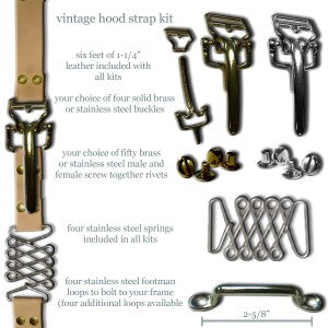 Vintage Hood Strap Kit Stainless - HC-833VHSS001
