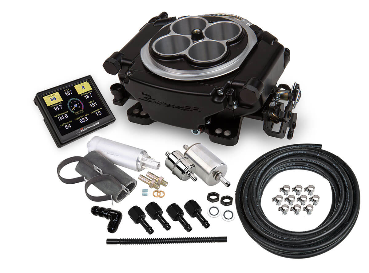Holley Sniper EFI kit W/Pump -650HP Black - HOL550-511K