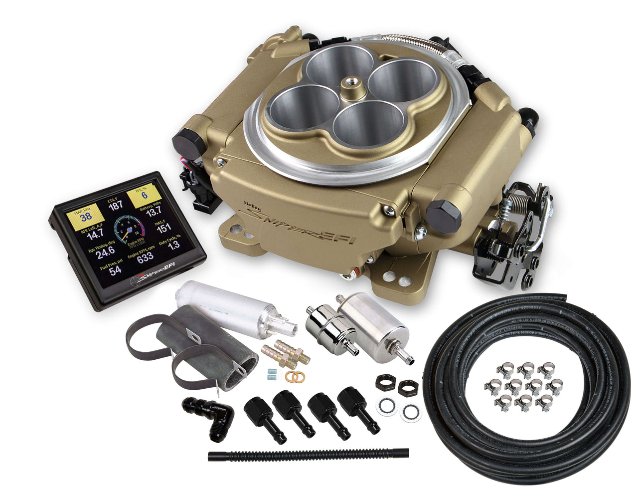 Holley Sniper EFI Kit w/pump -650HP Gold - HOL550-516K
