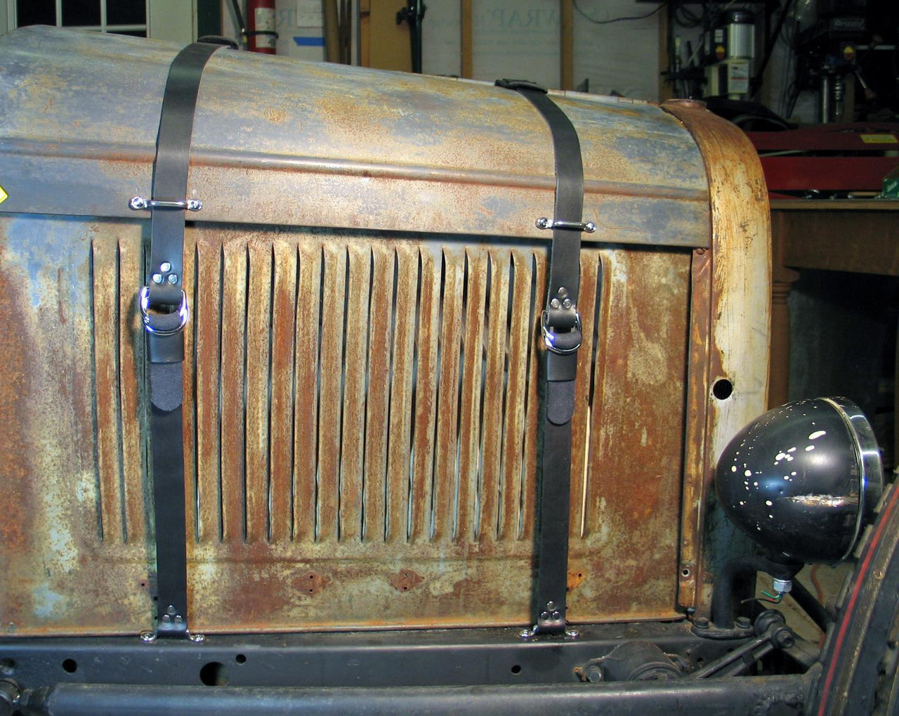 Vintage Full Hood Strap Set. - HRL-DOUBLE D