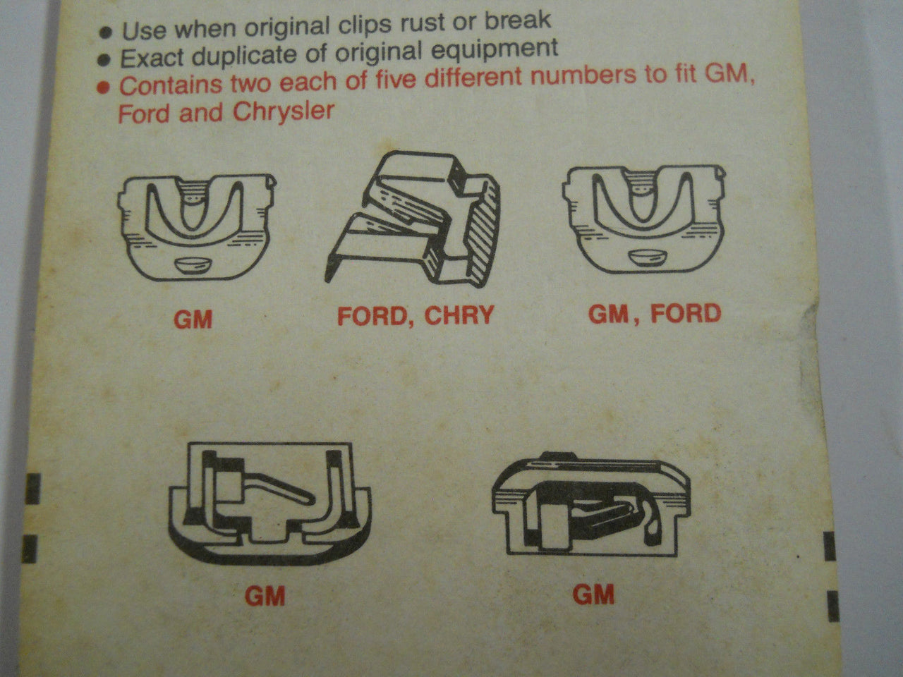 Klips vinduslist sortiment - MM45386