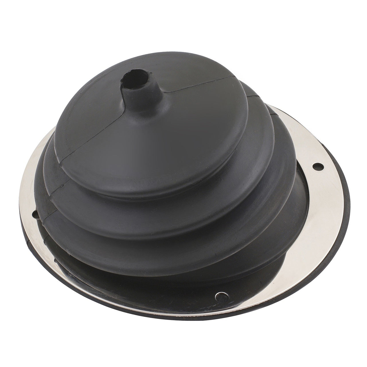Shifter Boot Round 5,5" diam, Rubber w/plate & har - MRG1651