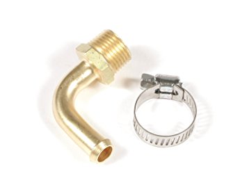 Fuel fitting brass 3/8 npt-90' for 3/8 i.d hose - MRG2966