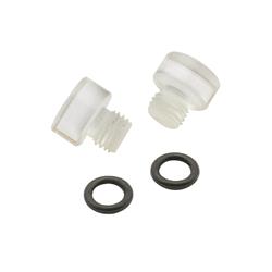 Sight bowl plugs clear fits most holley carbs 2pc - MRG6057