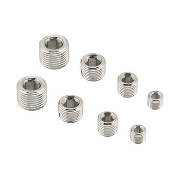 Pipe Plug Fitting; 1/8 (2),1/4 (2),3/8 (2),1/2 (2) - MRG6352G