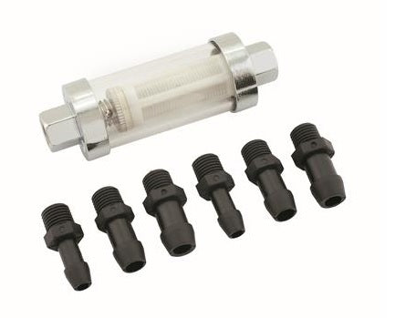 Fuel filter clearview W/fittings - MRG9706